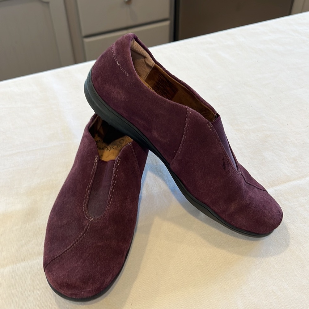 Taos Center Peace purple suede slip on shoe - Picture 3 of 12
